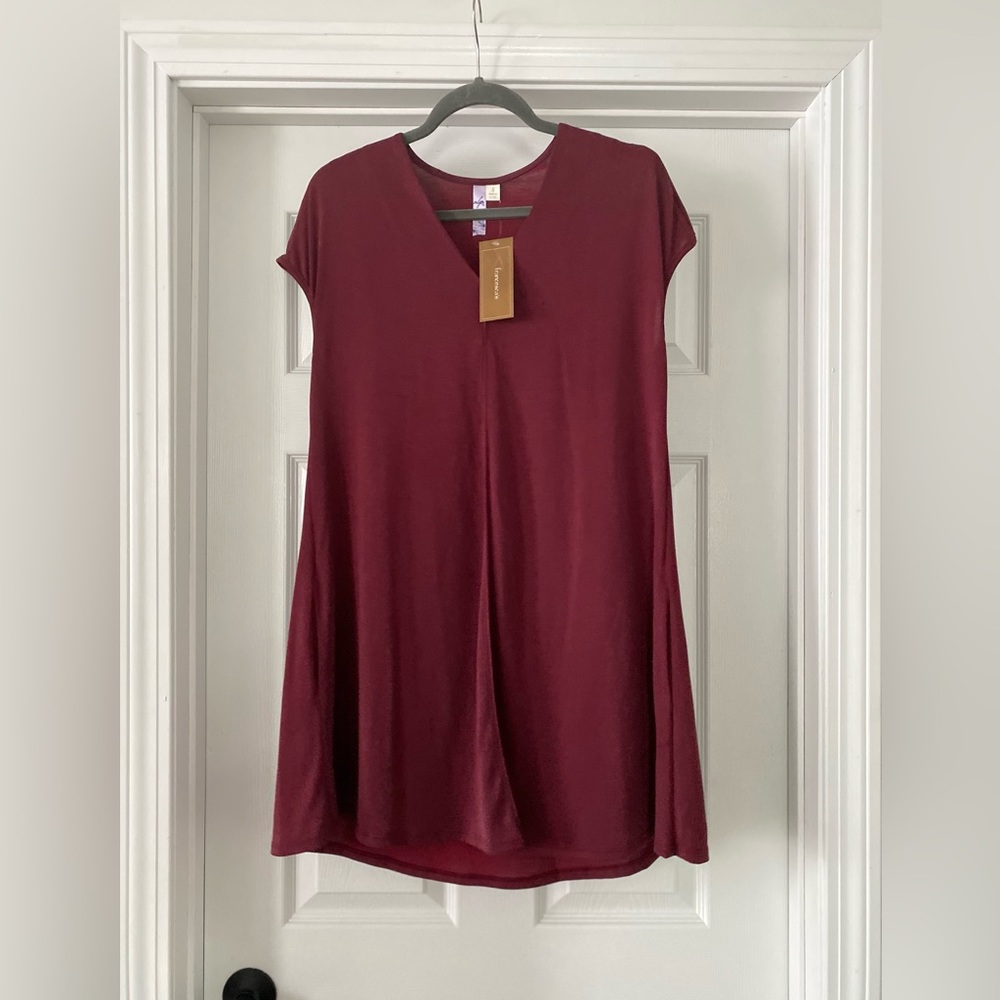 NWT Francesca’s Collections Burgundy Dress